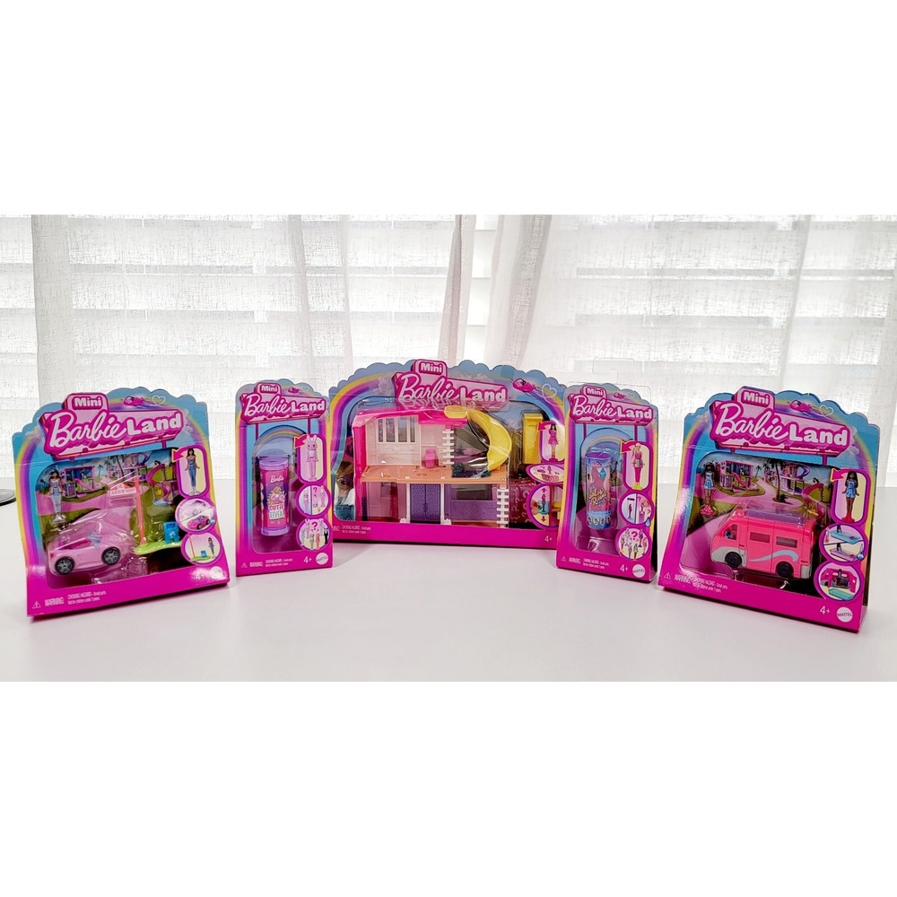 5 Mini Barbie Land Lot Car‎ Camper Play House Cutie Color Reveal Surprise Dolls - Picture 7 of 14